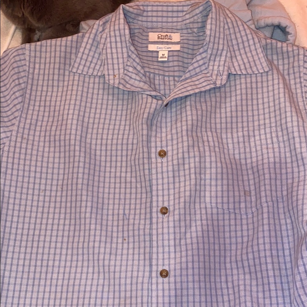 Croft & Barrow Blue Checkered Men's Shirt